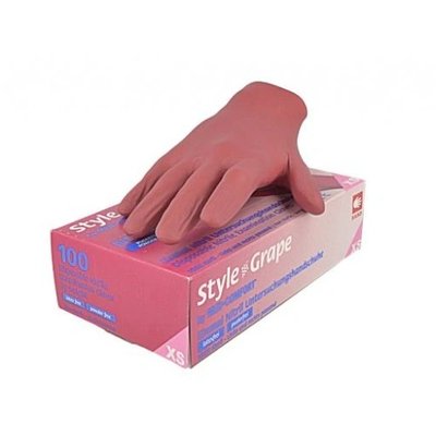 Vyšetřovací rukavice Style nitril, nepudrované, Grape, 100 ks - M