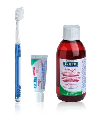 GUM Paroex 0,12% - zestaw pooperacyjny GUM (szczoteczka+płukanka+żel)