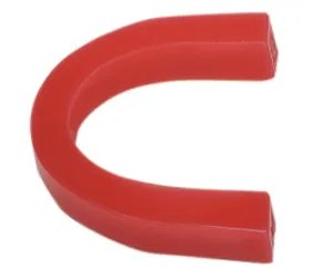 Skusové valy zahnuté, střední červené 100ks