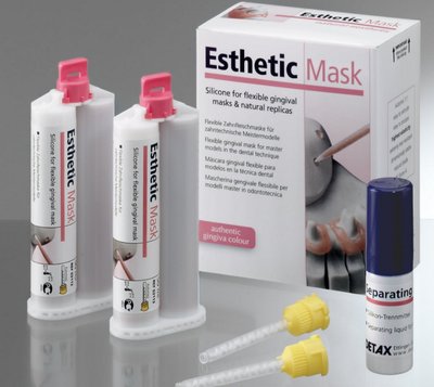 ESTHETIC Mask Automix 2x50ml, A Silikonbase, gingivální maska /DETAX/