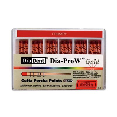 Čepy Gutaperčové Dia-ProW Gold Primary/60ks