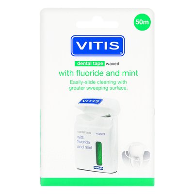 Taśma dentystyczna woskowana 50 m VITIS