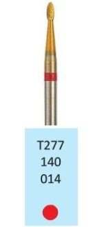 HORICO tvrdokovová fréza TiN - plamienok 1,4 mm