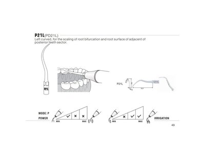 Ultrazvuková koncovka pro DTE/Satelec, PD21L