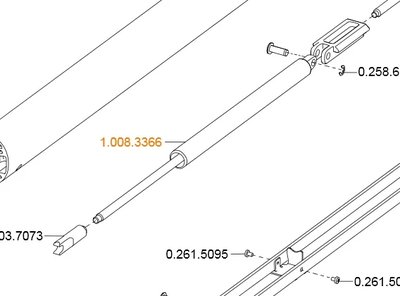 KaVo plynová pružina 750N světlo 540 LED