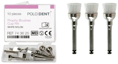POLODENT Profylakt. nylonové kartáčky střední bílé