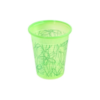 smartdent Kelímky Plastové 180ml Květinově Zelená 1500ks