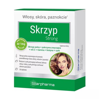 Skrzyp polny Strong włosy, skóra, paznokcie 30szt