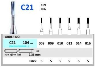 HORICO tvrdokovový vrták - valček 0,9 mm