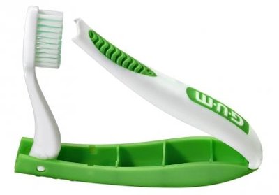 GUM Travel cestovní zubní kartáček s chlorhexidinem