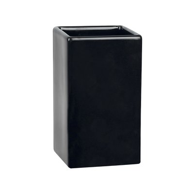 Spirella kelímek na kartáčky QUADRO - černý