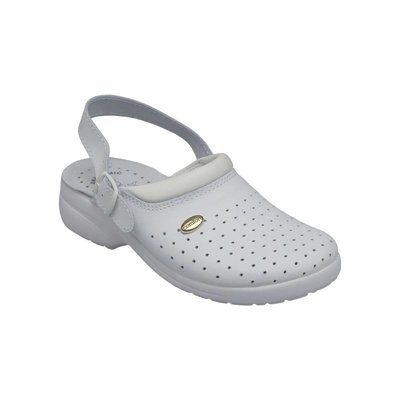 Sandál/pantofel dámský, bílý, prodyšný GF/516P - 38