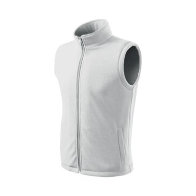 Fleecová vesta unisex bílá
