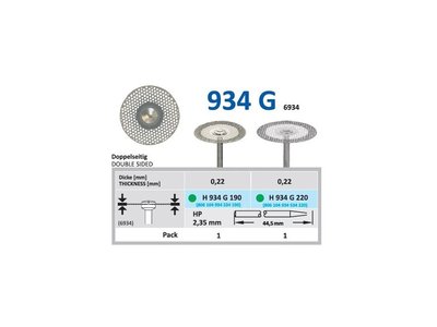 Diamantový disk - oboustranně sypaný, H934, průměr 2,2cm, hrubá