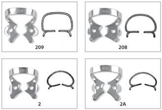 Fit Kofferdam spona Bicuspid s křidélky č.2A