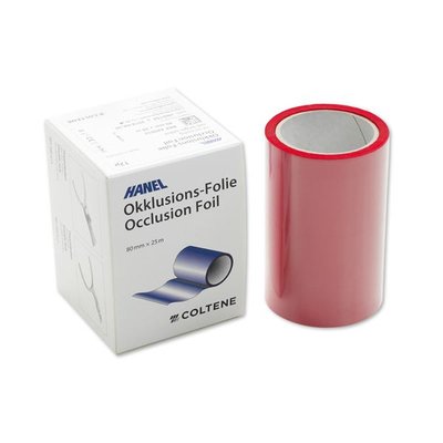 Artikulační fólie Hanel jednostranná, 80mmx25m, červená