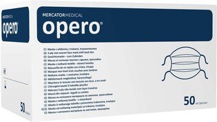 Maseczki Mercator wiązane niebieskie OPERO 50szt/op z włókniny
