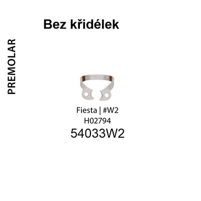 Fiesta Dental Dam spona hnědá premolar a horní řezák W2