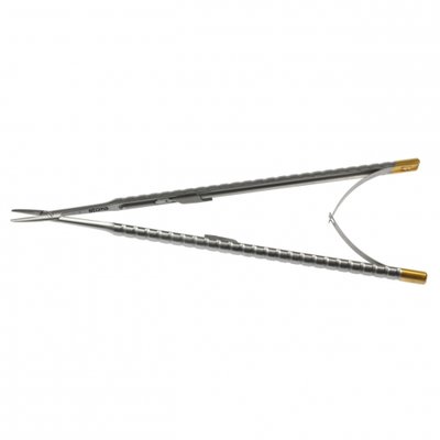 STOMA Micro-Needle holder, Castroviejo, TC, 0,8mm, straight, 18cm