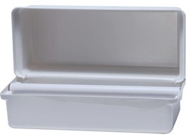 Spender für Patientenumhänge - Stück Tischspender weiß