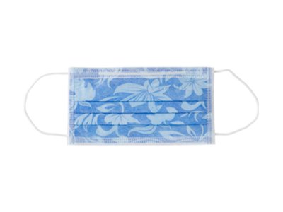 EURONDA Monoart ústenka FLORAL 3-vrstvá modrá 50ks