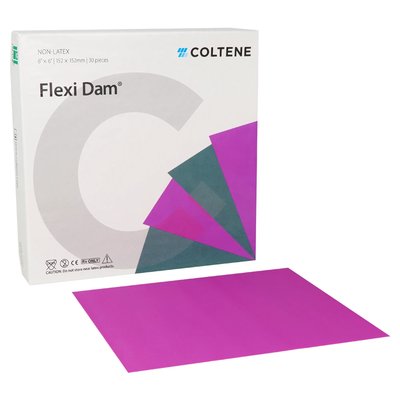 Koferdam bezlateksowy Flexi Dam 30 szt. Coltene - 152 mm x 152 mm