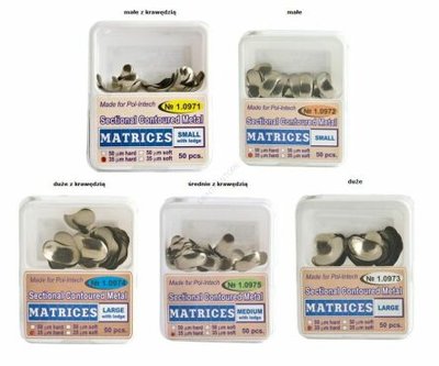 Formówki sekcyjne profilowane 50szt. - Małe z krawędzią