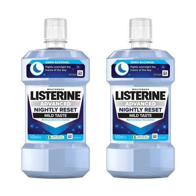 Listerine Advanced Nightly Reset ústní voda 2×500 ml