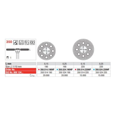 Disk diamantový SF 350.514.220