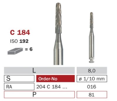 Diaswiss C184, 6ks/balení - 016 mm