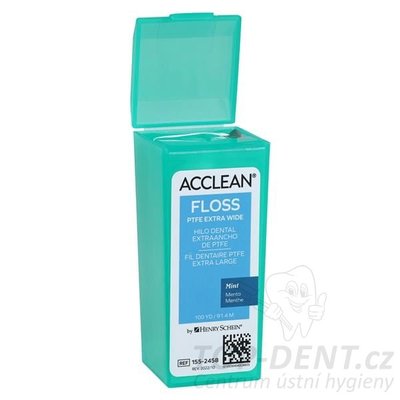 HS Acclean zubní PTFE páska mint (zelená), 91,4m