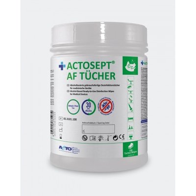 Actosept AF Tücher, 100 ubrousků, 15 x 24 cm (plochy - alkoholové)