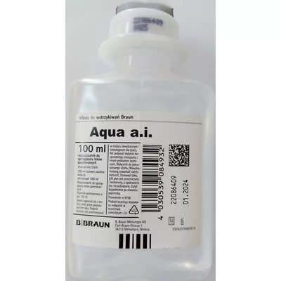 Aqua a.i. woda do wstrzykiwań 100ml BBraun ( Lz)