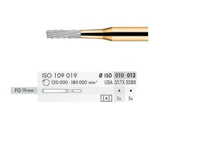 Rozřezávač korunek FG DC Cylindr (5ks)