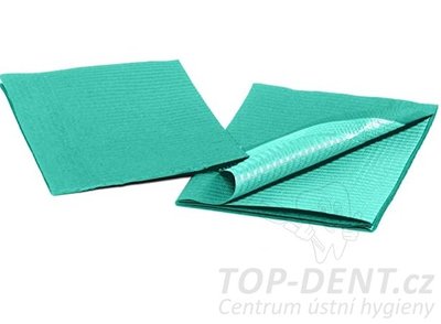 Richmond Premium skládané dentální podbradníky 33x45 (zelené), 500ks