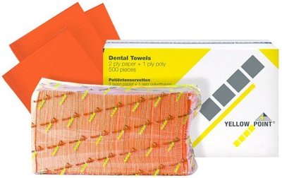 YELLOW POINT Ochr. roušky(bryndáky)sklád.,oranžové