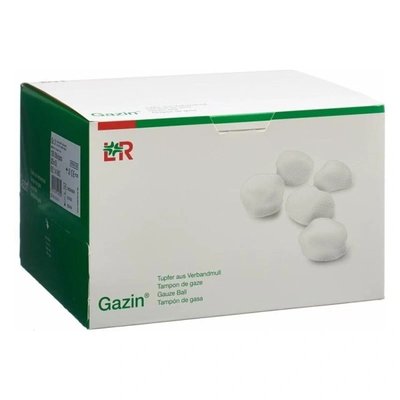 Tampon stáčený - sterilní, Gazin, 5 ks (3+2), vel. 4, 100 x 5 ks