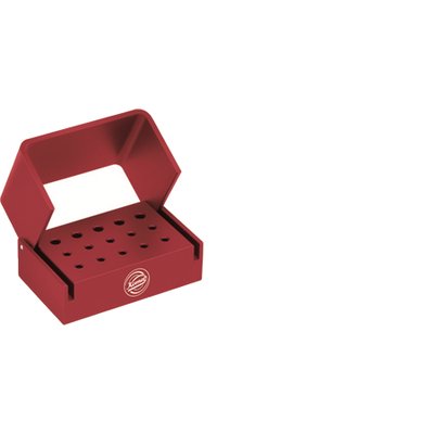 Kovový stojan A100R červený