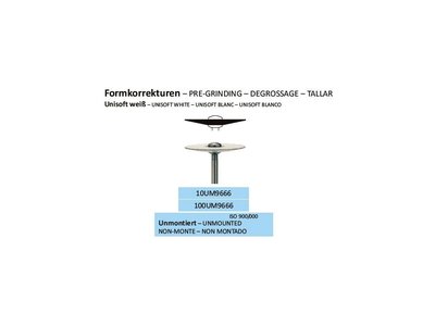 Leštící guma UNISOFT BÍLÁ UM9666 10ks