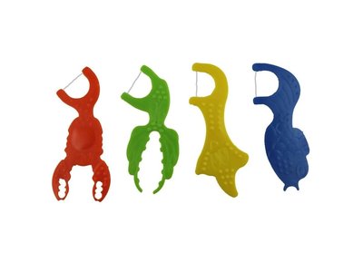 Dětská zubní nit s motivem zvířátek, 12ks