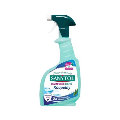 Sanytol dezinfekční čistič koupelny, proti vodnímu kameni, rozprašovač, 500 ml
