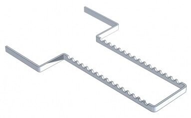 Držák aluminium na nástroje 28x18cm
