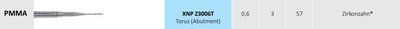 CAD-CAM Zirkonzahn fréza XNP Z3006T PMMA Bur