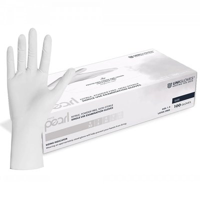 Unigloves Rukavice Nitril White Pearl
