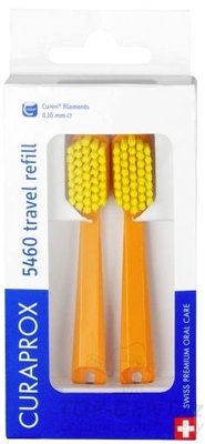 Curaprox Travel jednobarevné náhradní hlavice, 2ks