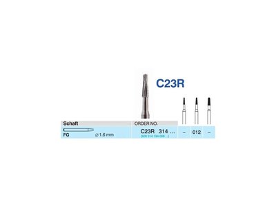 HORICO tvrdokovový vrtáček - kónus zakulacený, C23R314 (FG)