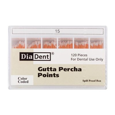 Gutap.čepy DiaDent 015 kalibrované, kón. 2%