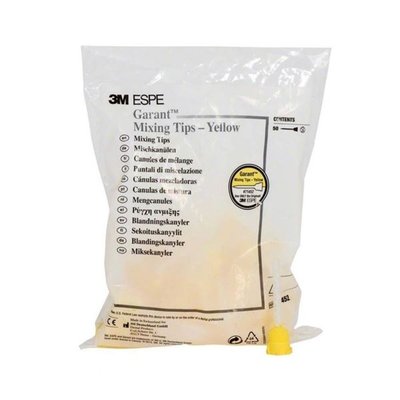 Kanyly míchací žluté 1:1/2:1 50ks