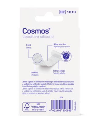 Cosmos Sensitive Silicone ultra jemná náplast 6 × 10 cm 5 ks