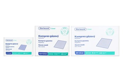 Kompresy gazowe niejałowe 100 szt. Steriwund
